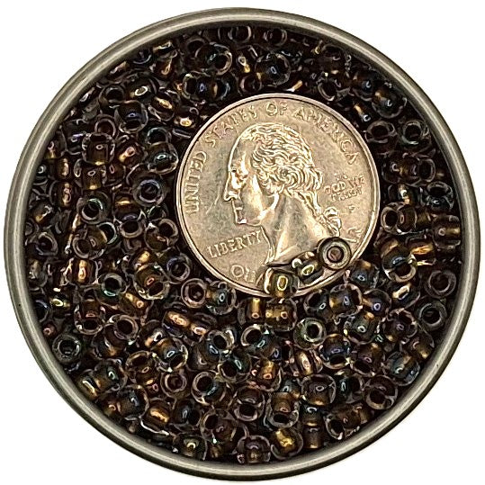 6/0 Gold-Lined Transparent Crystal Clear Toho Round Seed Beads 25g