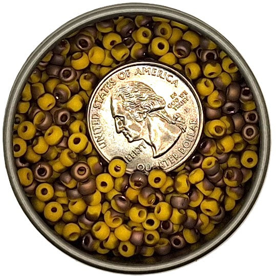 6/0 HYBRID Yellow Sunshine Apollo Matte Toho Round Seed Beads 25g