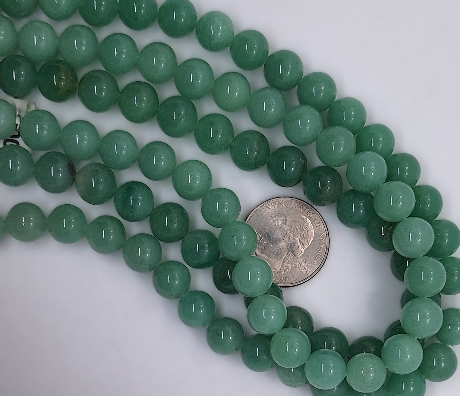 10mm Green Aventurine Round Gemstone Beads 16-Inch Strand