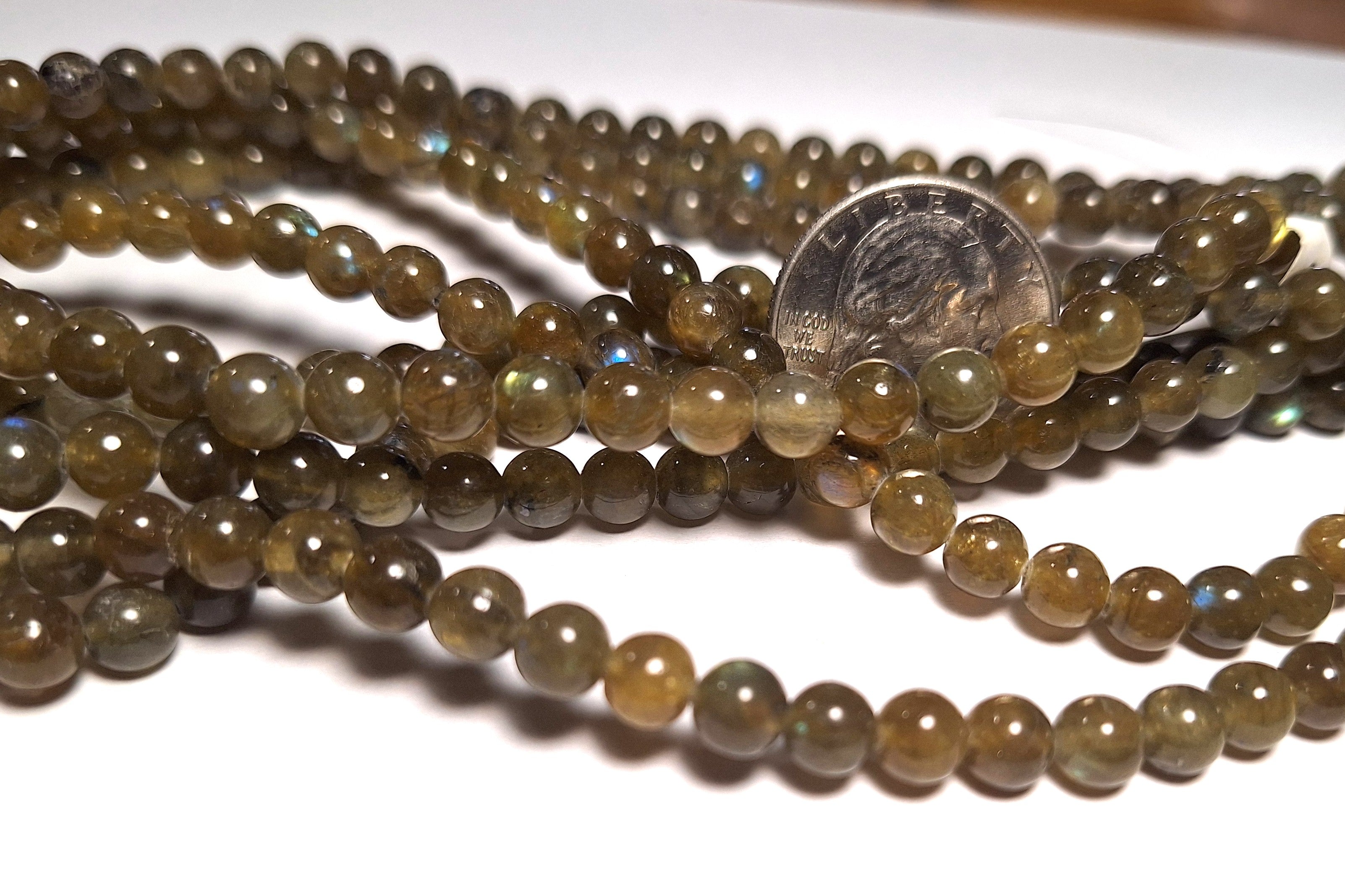 6mm Labradorite Round Gemstone Beads 16-Inch Strand