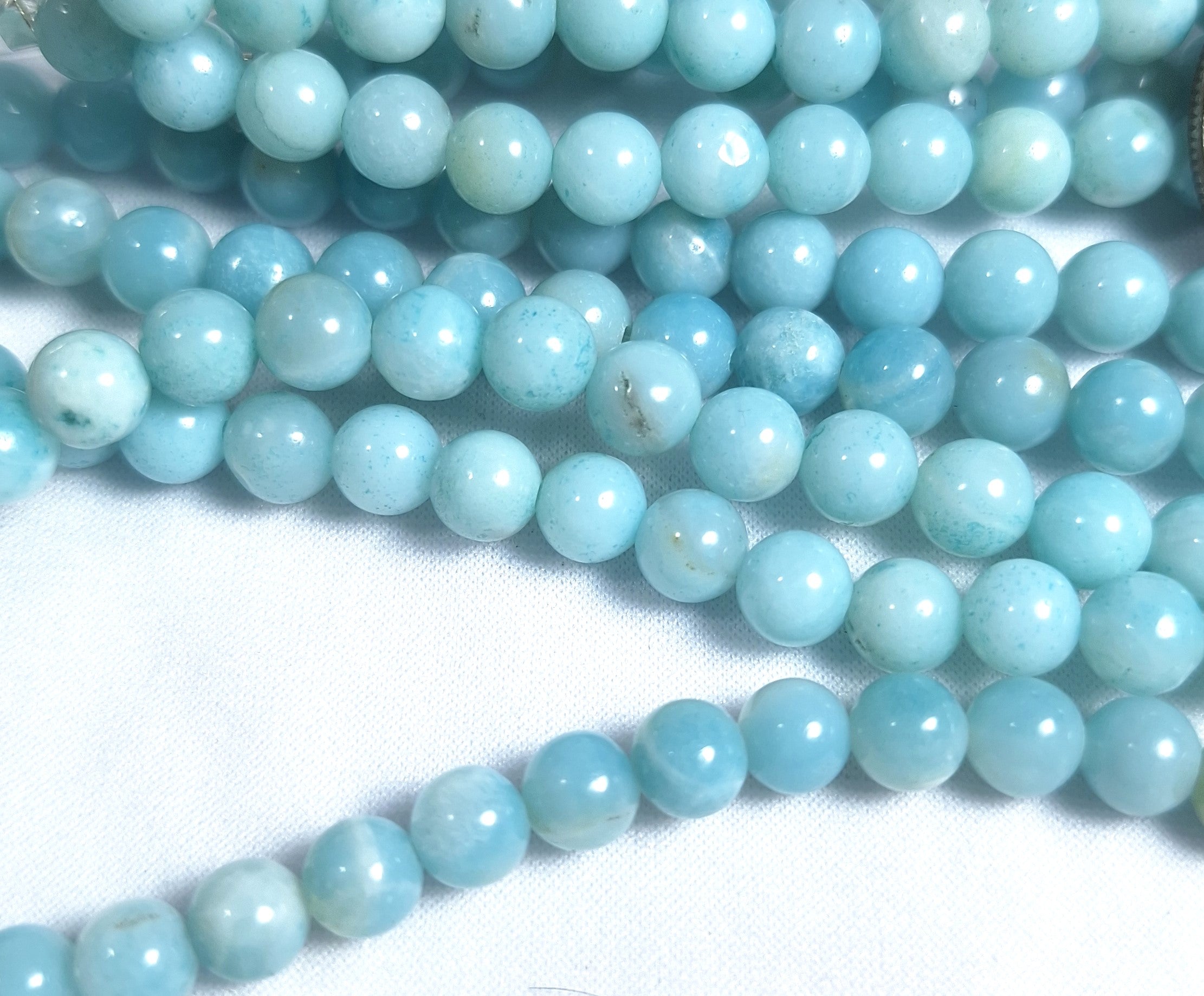 6mm Amazonite Round Gemstone Beads 16-Inch Strand