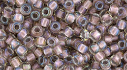 3/0 Rose Gold-Lined Clear Transparent Toho Round Seed Beads 25g