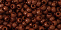 3/0 Terra Cotta Opaque Toho Round Seed Beads 25g