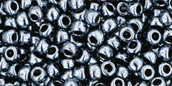 3/0 Hematite Metallic Toho Round Seed Beads 25g