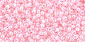 3/0 Innocent Pink Ceylon Toho Round Seed Beads 25g
