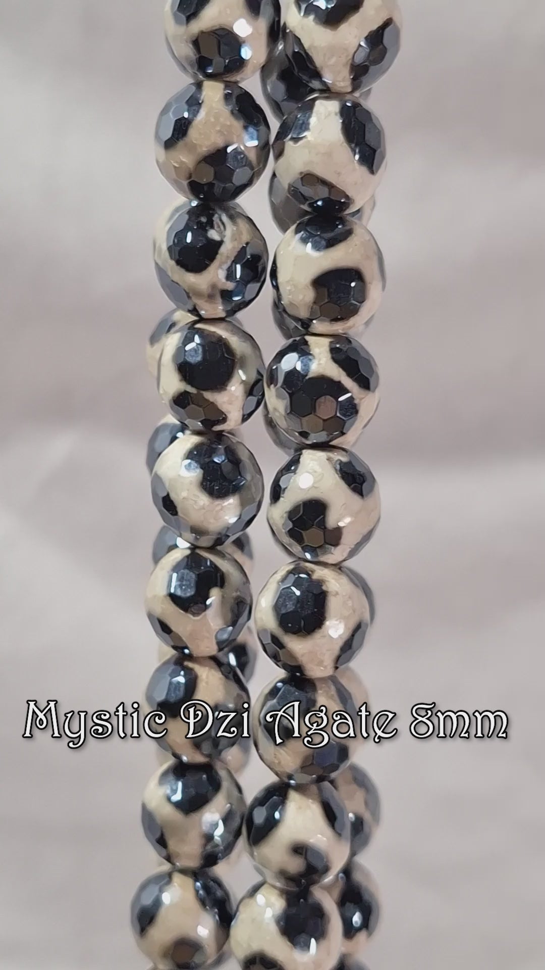 Video of mystic DZI agate beads