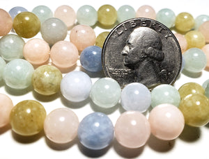 8mm Morganite Round Gemstone Beads 8-Inch Strand