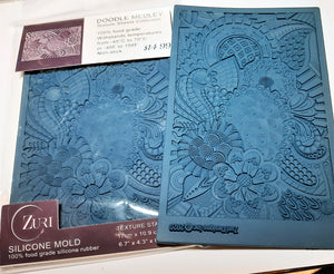 Doodle Medley Food Safe Texture Plate by Zuri Designs
