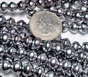 8mm Light Amethyst Iris Pearl Snail Baroque Pearls 20ct