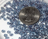 3mm Lumi Blue Smooth Round Czech Glass Druk Beads 200ct