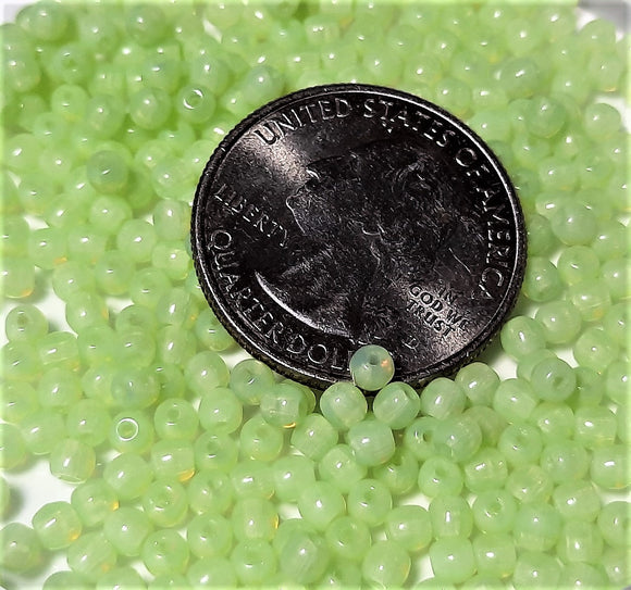 3mm Light Mint Opal Smooth Round Druk Beads 100ct