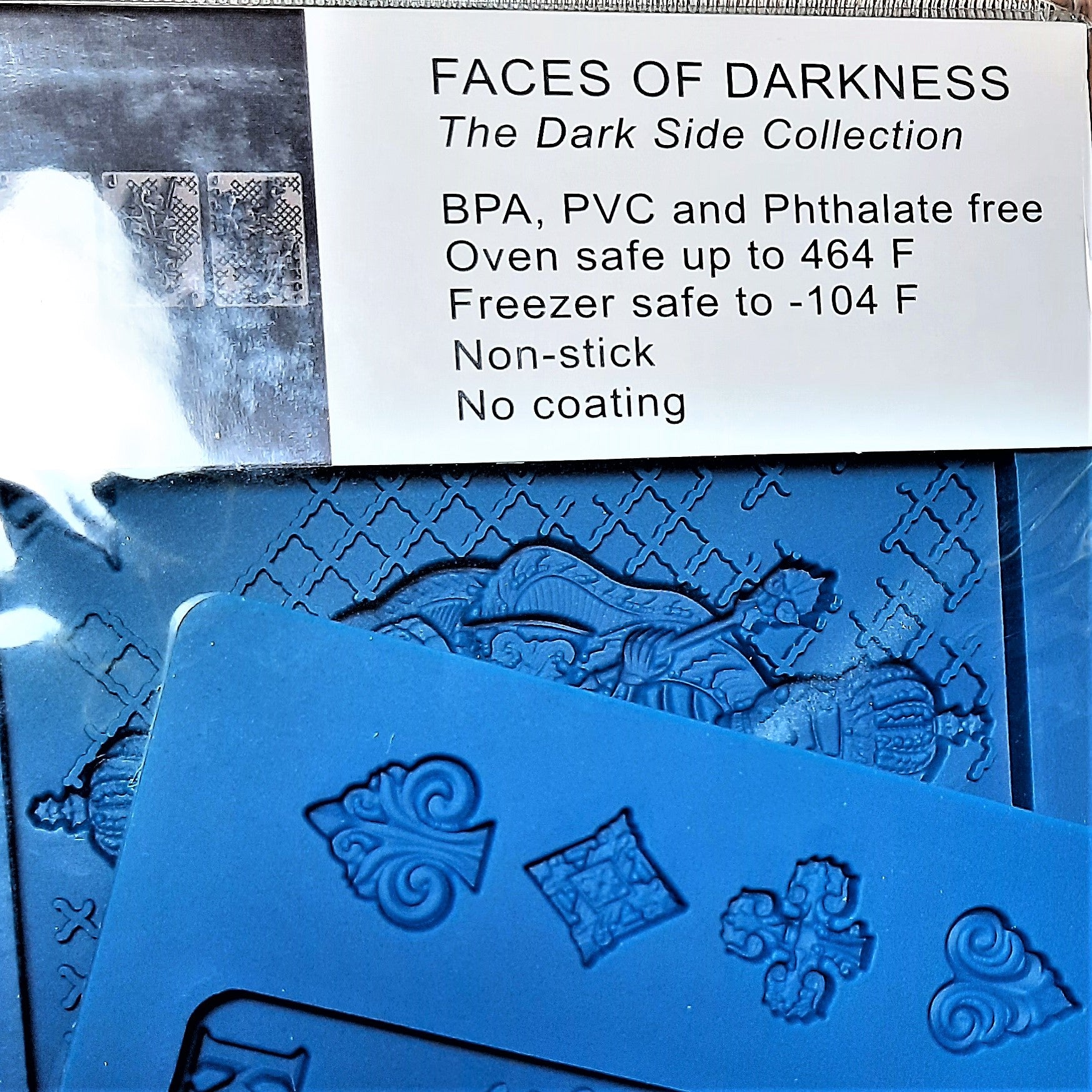 Faces of Darkness Skull Playing Card Mold Food Safe from Zuri