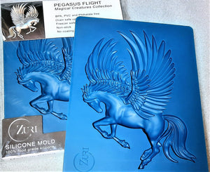 Pegasus Flight Fantasy Mold Food Safe by Zuri Designs