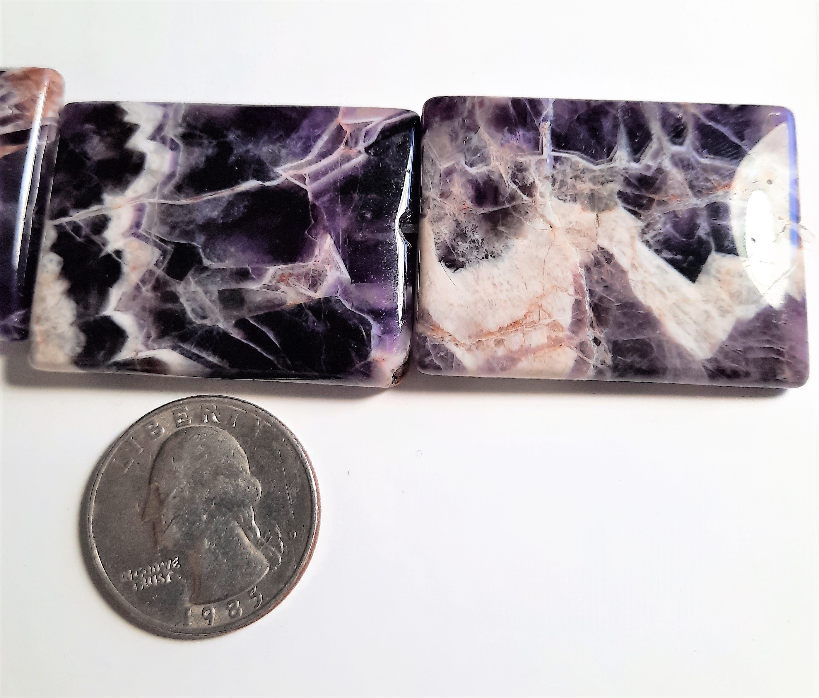 Dog Teeth Amethyst 30x40 Rectangle Dakota Stones 2ct