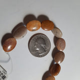 Fossil Coral 10x14mm Oval Dakota Stones Beads 8-Inch ACTUAL STRAND