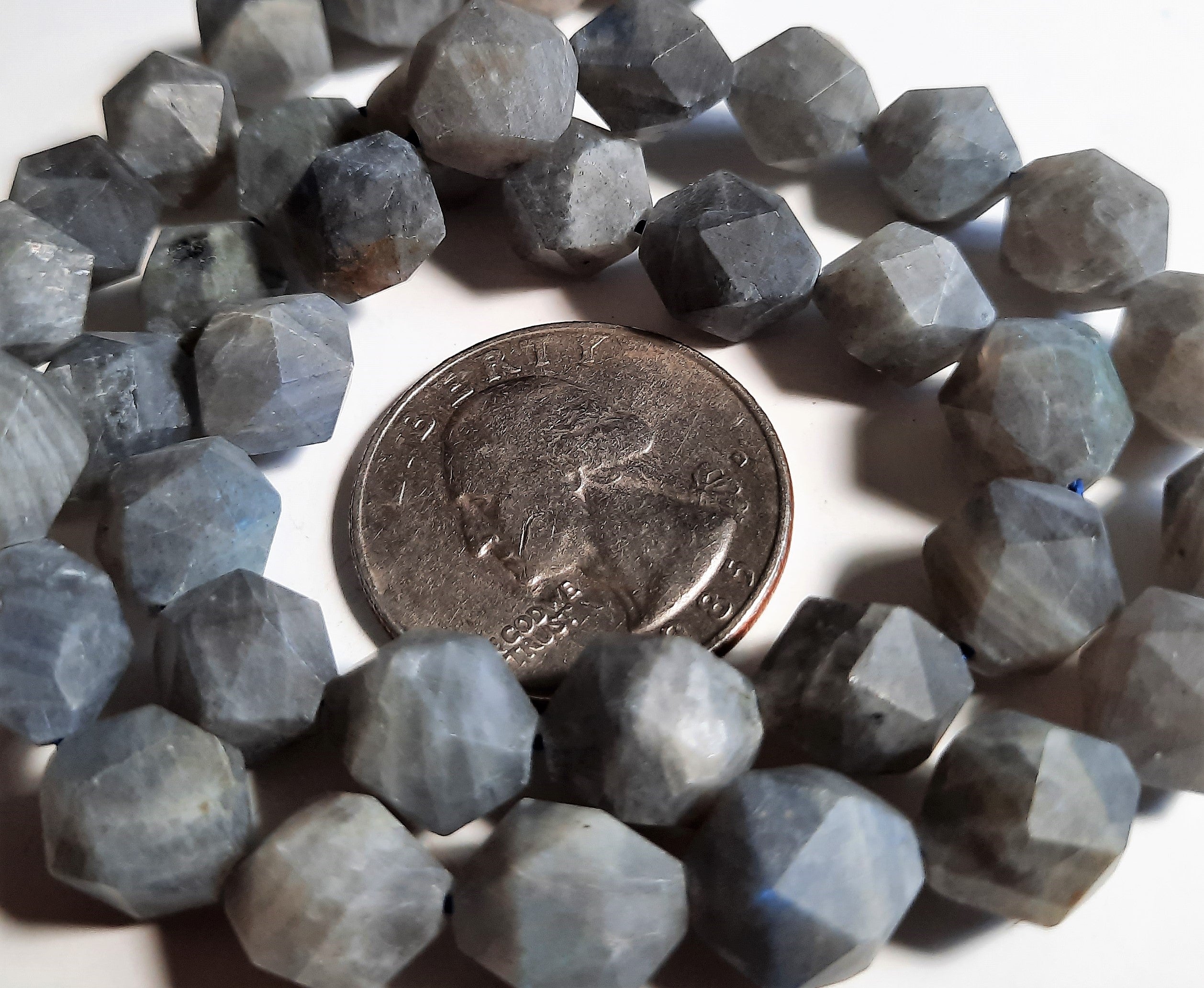 Matte Labradorite 10mm Star Cut Round Dakota Stones 10ct