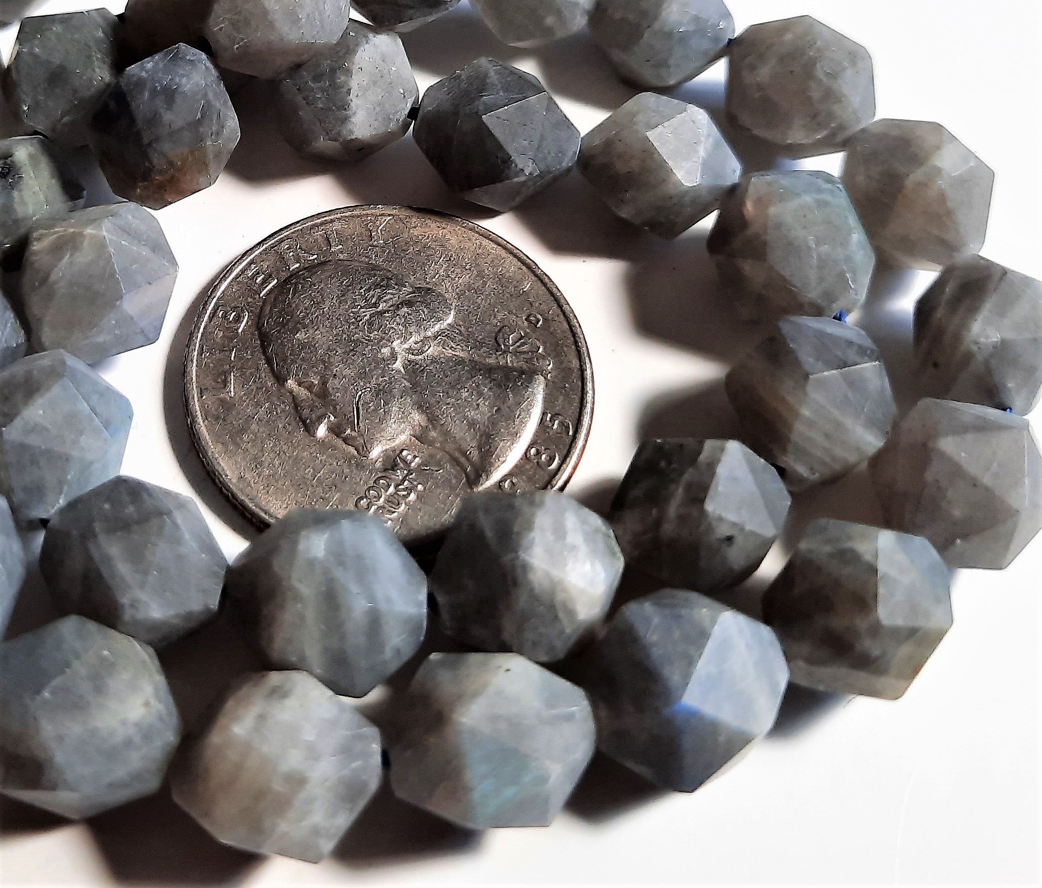 Matte Labradorite 10mm Star Cut Round Dakota Stones 10ct