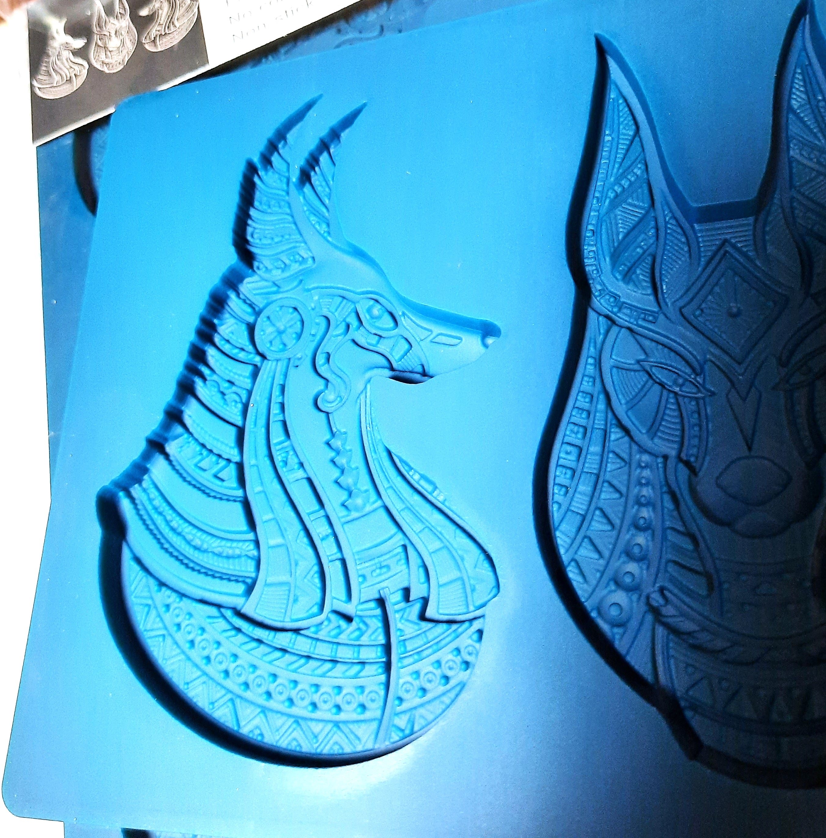 Anubis Heads Egyptian Food Safe Mold by Zuri Designs