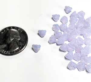 4x6mm Violet Opal Bell-Shaped Flower 50ct