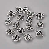 10x8mm Scroll Antique Silver Drop Charms, Lot of 20