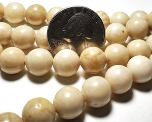 10mm River Stone Round Gemstone Beads 8-Inch Strand