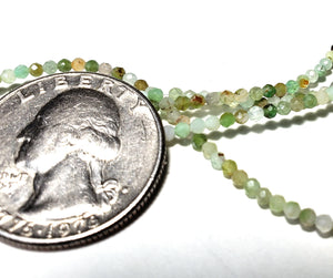 2mm Chrysoprase Faceted Round Gemstone Beads 8-Inch Strand